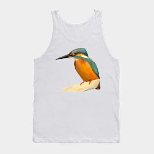 Kingfisher Bird Lowpoly Art Tank Top